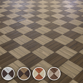 seamless 4k PBR texture wooden parquet tile 004