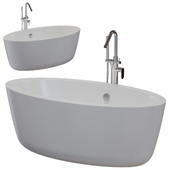 Freestanding bathtub BelBagno BB67-1700