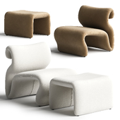 Etcetera Easy Chair with Footstool