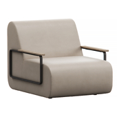 GIN Leather Armchair by Punt Mobles
