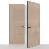 ОМ Двойная дверь INVISIBLE DOORS скрытого монтажа с алюминиевой кромкой