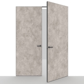 OM Concealed double door with aluminum frame