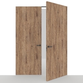OM Double doors INVISIBLE DOORS veneer on a wooden frame