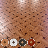 wooden parquet tile seamless 4k PBR texture 006