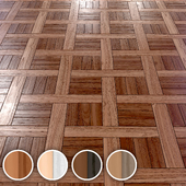 wooden parquet tile seamless 4k PBR texture 007