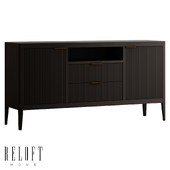 Media console with 2 drawers and 2 Libro fronts