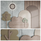 101 Childrens Wall Panel with Headboard