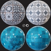 Traditional Tile PBR Material Vol 03
