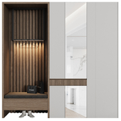 Hallway in a modern minimalist style 12