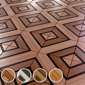 wooden parquet tile seamless 4k PBR texture 011