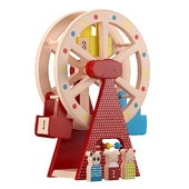 Carnival Play Set Wooden Toy Ferris Wheel