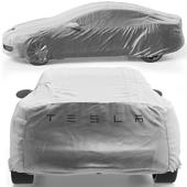 Cover for Tesla Model S electric vehicles in gray
