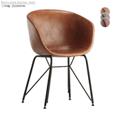 Retro style leather chair