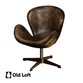 OM Swivel chair Clover Brass Rotates