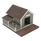 Dog house in Scandinavian style