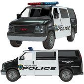 911 Houston Police Car Van