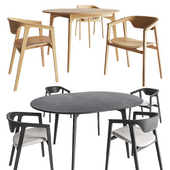 Dulwich extending round table and Dale Italia Duna chair