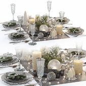 New Year&#39;s table setting