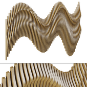 Parametric wooden panels.