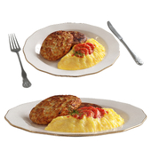 Cutlets with mashed potatoes
