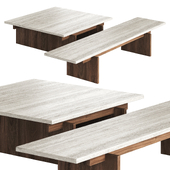 Coffee tables MJOLK by THOM FOUGERE