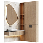 Bathroom furniture 01 in a modern minimalist style