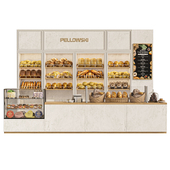 Bakery design. Pastries, desserts, bread