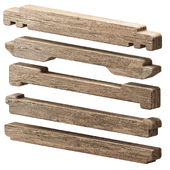 set of wooden elements 1