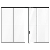 OM interior partition INVISIBLE-DOORS with swing door