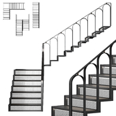 Metal stairs