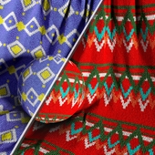 Christmas Knitted Fabric Material-13