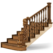 Деревянная лестница 012