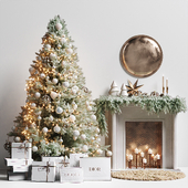 Christmas tree with fireplace 2