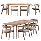 Alba table from Artisan with chairs