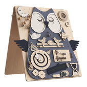 Busyboard "Owl" educational board for children