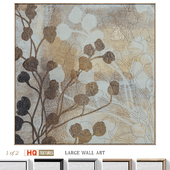 Large Neutral Accent Textured Wall Art C-1045
