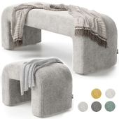 Rint banquette and pouf from Divan.ru
