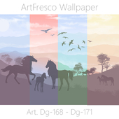 ArtFresco Wallpaper - Дизайнерские бесшовные фотообои Art.  Dg-168 - Dg-171 OM
