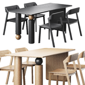 Table with chairs SALDO by LITFAD