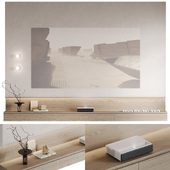 TV wall with Xiaomi laser projector