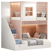 Designer two-level bed Kids room 24