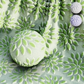 Punch Needle Embroidery fabric material -(3 Color theme) -03