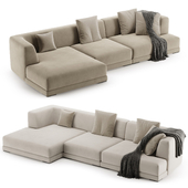 ALBERESE Sofa with chaise longue By DE PADOVA