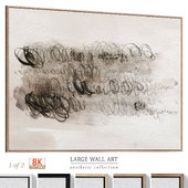 Large Panoramic Abstract Neutral Wall Art C-1054