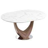 Daisy, folding table with ceramic top