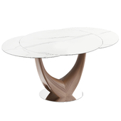 Triumph, folding table with ceramic top