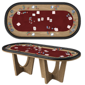 Park 96" Texas Hold'em Poker Table
