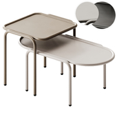 SCAB DESIGN Dress Code Oval and Rectangular metal garden side tables