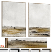 Accent Textured Abstract Neutral Wall Art C-1056