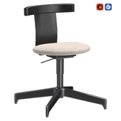 Jiro Swivel Chair - Upholstered